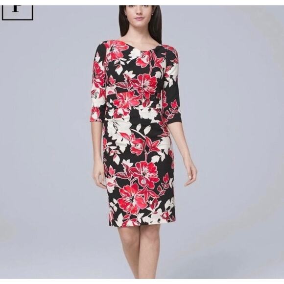 White House Black Market Petite Floral Dress - Picture 1 of 7
